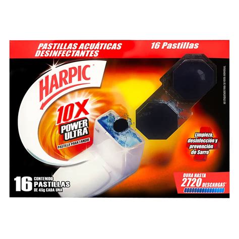 Pastillas Desinfectantes Para Tanque De Inodoro Harpic Power Ultra