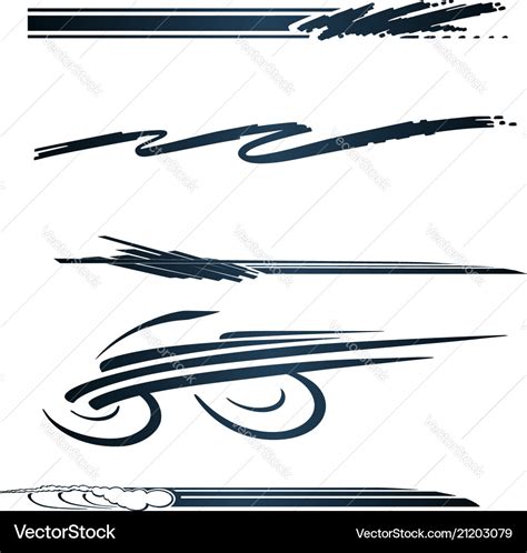 Car motorcycle racing vehicle graphics vinyls Vector Image