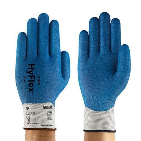 Ansell HyFlex 11 919 Nitrile Dipped Grip Gloves Workwear Co Uk