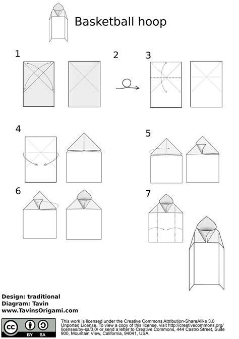 How To Make A Basketball Hoop Origami Style Origami Wonderhowto