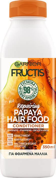 Garnier Fructis Papaya Hair Food Conditioner 350ml Skroutz Gr