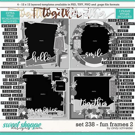 Making Your Memories Sweeter Digital Scrapbooking Templates