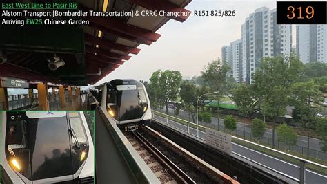 ⁴ᴷ DEBUT TC wave hands SMRT Trains EWL Train arriving Chinese Garden