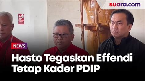 Tegaskan Effendi Simbolon Tetap Kader Pdip Usai Polemik Dukung Prabowo