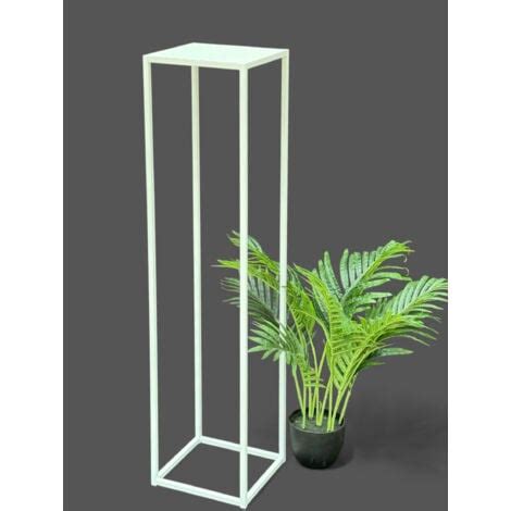 Dandibo Tabouret Pour Fleurs M Tal Blanc Angulaire Cm Support Pour