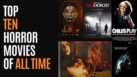 Top Ten Horror Movies Of All Time Youtube