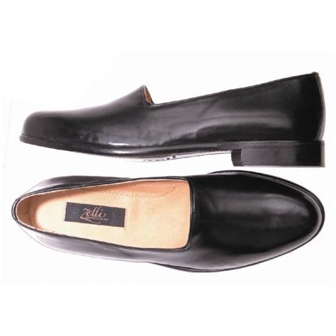 Zelli Encore Italian Calf Slip On Black Mensdesignershoe