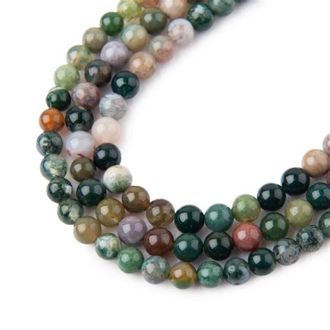 Indian Agate Beads 4mm Manumi Eu