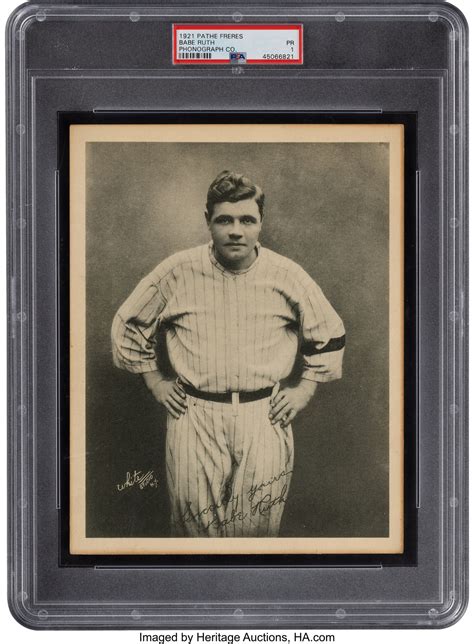 Rare Pathe Freres Babe Ruth Up For Auction Dates To Fall Of 1920