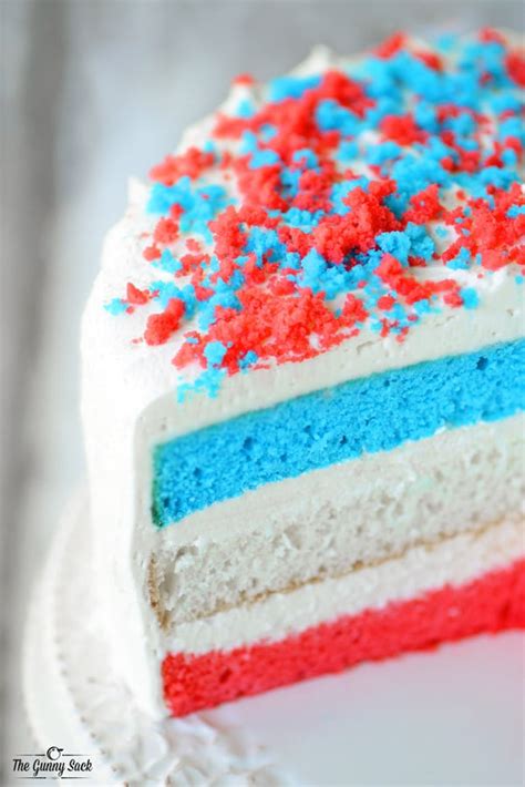 Red White and Blue Cake Recipe - The Gunny Sack