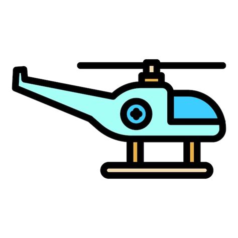 Premium Vector Force Rescue Helicopter Icon Outline Force Rescue