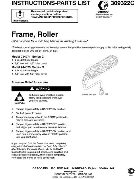 GRACO C SERIES INSTRUCTIONS AND PARTS LIST Pdf Download | ManualsLib