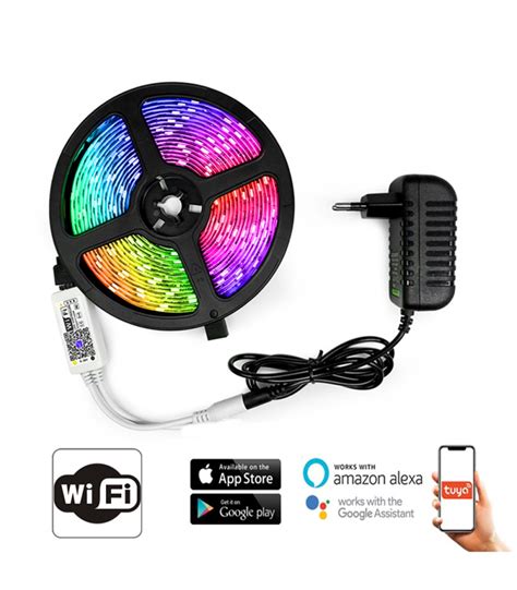 Pack Tira Led Aspen V W Smart Wifi Rgb Cct Dimable Smd