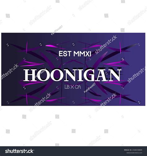 Hoonigan Logo Vector Design Perfect Background Stock Vector (Royalty Free) 2168158809 | Shutterstock