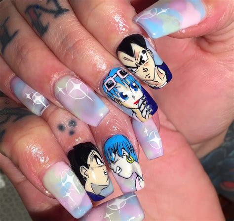 Pin By Marlen Pina On Bulma Anime Nails Creative Nails Love Nails