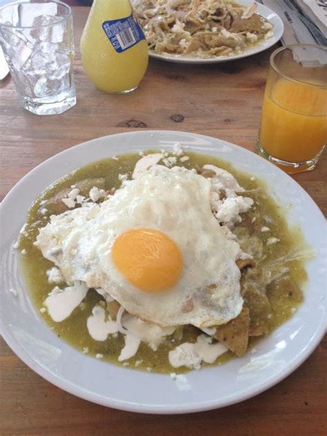 Chilaquiles Verdes Con Huevo Sin Cebolla De 157 Kcal Receta Fácil En