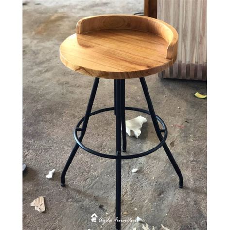 Jual STOOL BAR KURSI BAR INDUSTRIAL KURSI CAFE MIX KAKI BESI CUSTOM