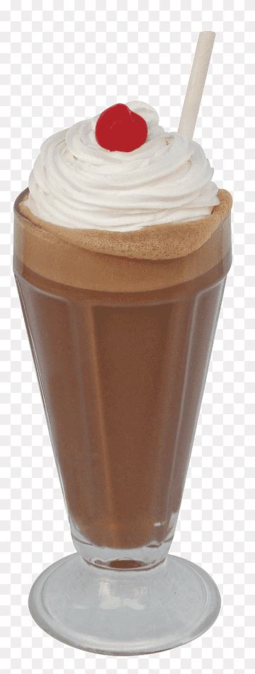 Chocolate Shake With Cream Top Milkshake Malted Milk Ice Cream Sundae