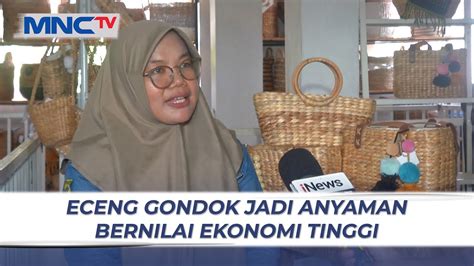 Seorang IRT Di Tangerang Sulap Eceng Gondok Jadi Kerajinan Yang Terjual