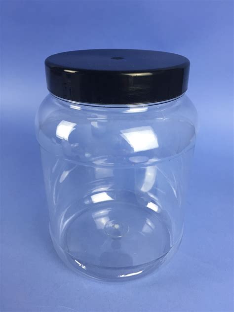 CLEAR ROUND PET JAR 2250ml 110mm NECK PETR2250C Bristol Plastics