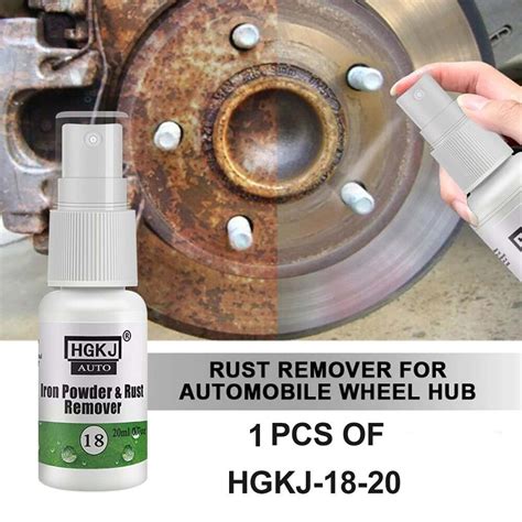 HGKJ 18 50ml Car Paint Wheel Iron Powder Rust Remover Car Logo Rust