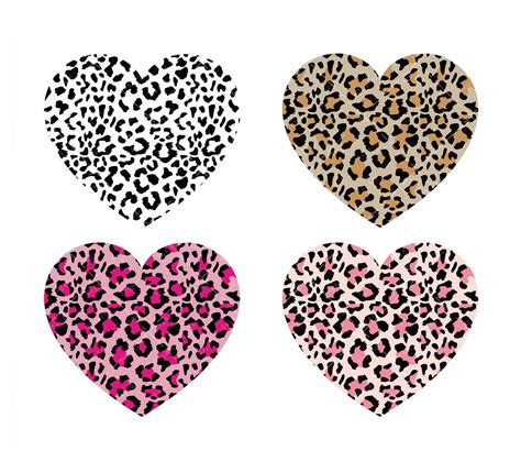 Leopard Heart Clipart Valentines Day Des Graphic By Clip Art Library