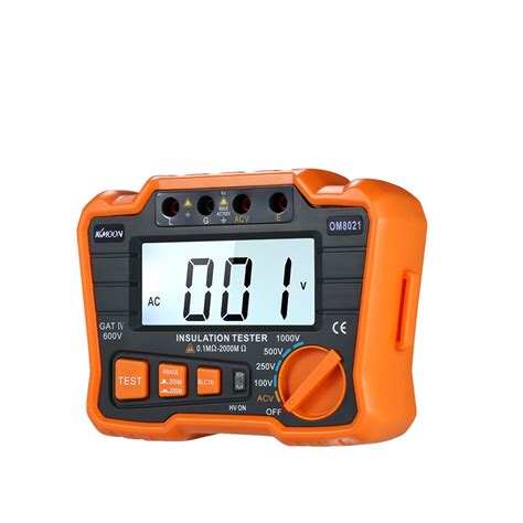 Kkmoon Testeur de résistance d isolement Dcv Acv Meter 1000V