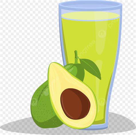 Of Avocado Clipart Transparent Background Avocado Juice Illustration