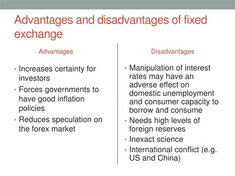 Advantage And Disadvantages Of Foreign Exchange Market