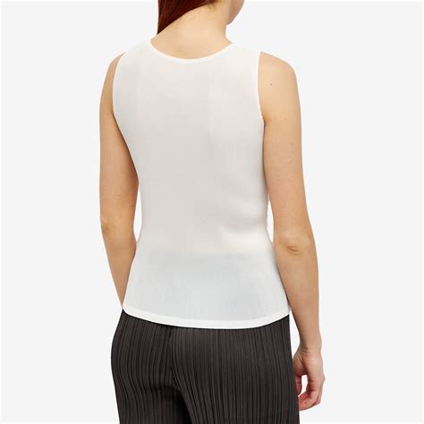 Pleats Please Issey Miyake Mist Basics Vest White END US