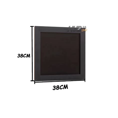 Quadro Lousa Preto X Cm Mdf Soft Moldura Preta Stalo Submarino