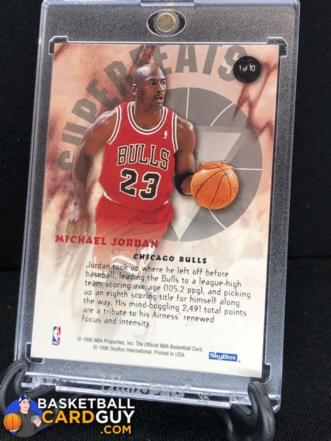 Michael Jordan 1996-97 Hoops Superfeats #1 – Basketball Card Guy