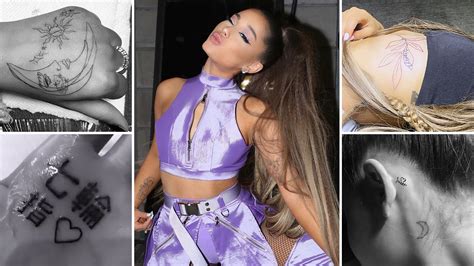 Ariana Grande Tattoos A Guide To All Of Her Pieces Of Ink Life And Style