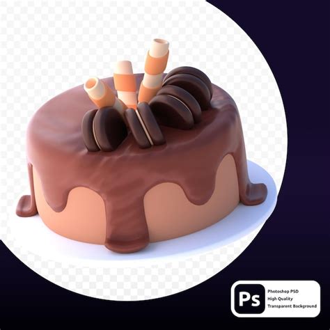 Fatia De Bolo 3d PSD Premium