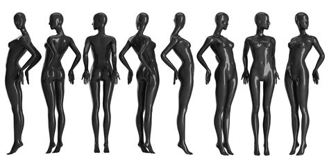 Set Of Female Mannequins 9 Pozes 3d Model Cgtrader