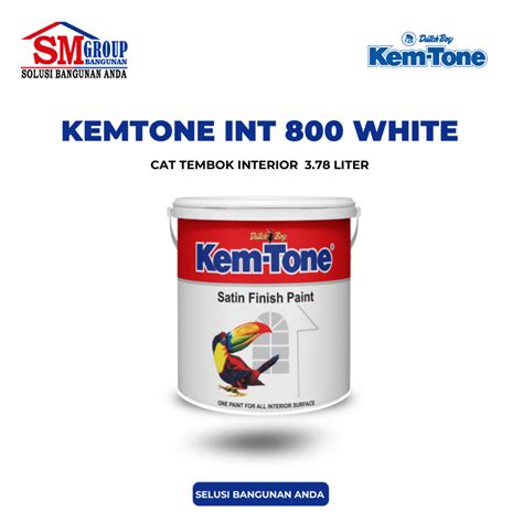 Jual Cat Tembok KEMTONE Interior 800 White White 3 78 L Shopee