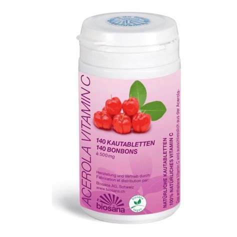 Comprare Biosana Acerola Vitamina C Compresse Masticabili 140 Pz Kanela