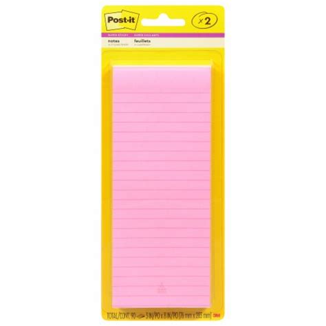 Post It Super Sticky Lined Notes Ct Kroger