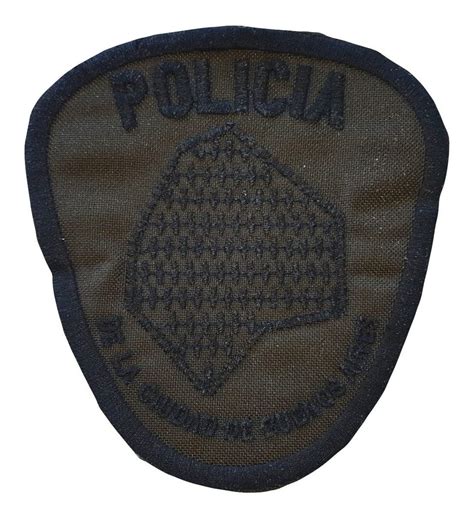 Escudo Parche Bordado Policia Ciudad Baja Visibilidad Ceo Dines