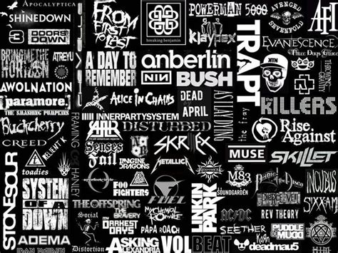 Best Alternative Rock Bands Logos