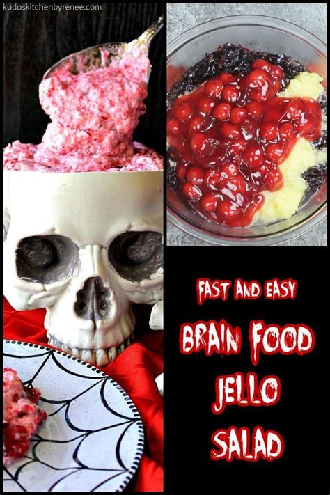 Deliciously Gory Brain Food Jello Fruit Salad For Halloween Halloween