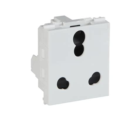 Havells Crabtree Signia 16A 3Pin Shuttered Socket With ISI White