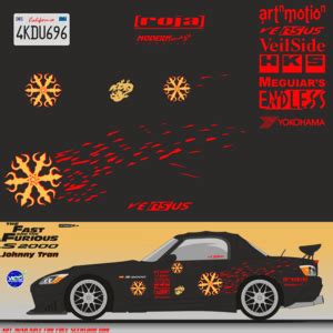 Arte Decal Fast And Furious Johnny Tran S Logo Png Vector Cdr