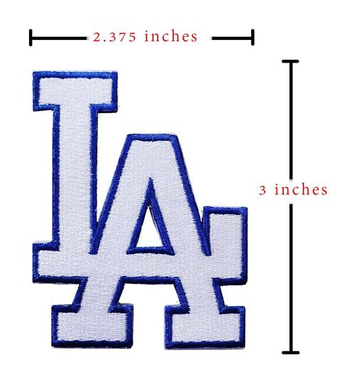 Dodgers Logo Sport Patches Logo Iron On Sewing On Clothes Etsy