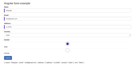 Angular Form Templates