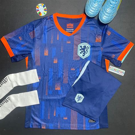 Euro 2024 Premium Dutch Blue Football Team Kit Thailand Shopee Malaysia