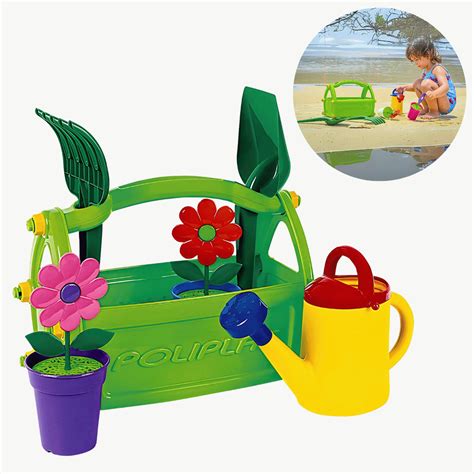 Kit Jardim Infantil - Kit Jardim Educativo Infantil Brinquedo Maleta, Ferramentas e Vasos ...