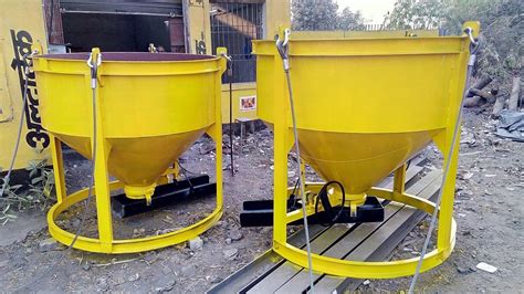 Concrete Bucket Cone Type For Construction Capacity 0 25 To 5 Cubic