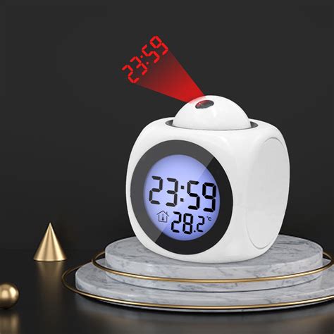 Sdjma Projection Alarm Clock For Bedroomsled Alarm Clock Digital