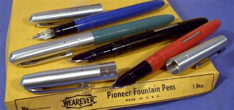 Wearever Pioneer Fountain Pens Complete 1959 Store Counter Set